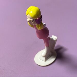 Vintage Subway Kids Meal Toy Girl Figurine ABC Inc JGI 1990s Pink Dress
